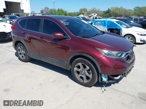 2017 Honda CR-V EX with VIN 7FARW1H51HE007293, listed as a IAAI auction lot 41768836 with 86,553 mi miles. Bid and sale history available at carsss.com. Image 1.