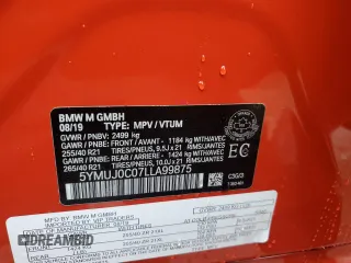 2020 BMW X4 M z VIN 5YMUJ0C07LLA99875, wystawiony jako Copart lot #49027984 z przebiegiem Nie podano mil oraz Szkoda całkowita • Salvage title. Historia ofert i sprzedaży dostępna na DreamBid. Obrazek 14.