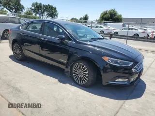 2017 Ford Fusion Hybrid SE with VIN 3FA6P0LU5HR399655, listed as a Copart auction lot 61869085 with 117,420 mi miles and Salvage title. Bid and sale history available at DreamBid. Image 4.