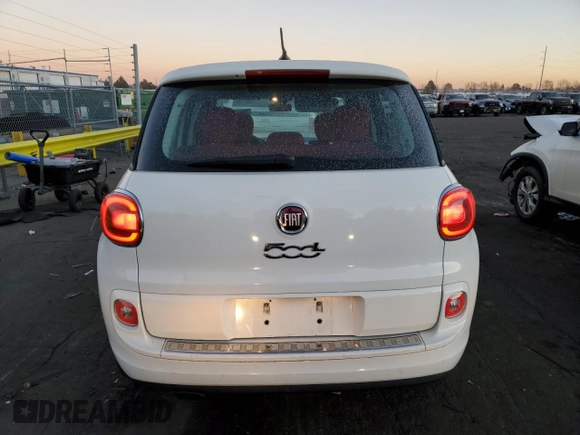 2014 FIAT 500L Pop with VIN ZFBCFAAH5EZ010325, listed as a Copart auction lot 89113515 with 61,869 mi miles and Salvage title. Bid and sale history available at DreamBid. Image 6.