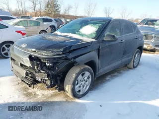 2025 Hyundai Kona SE with VIN KM8HACAB5SU213115, listed as a IAAI auction lot 41535505 with 4,906 mi miles. Bid and sale history available at carsss.com. Image 17.