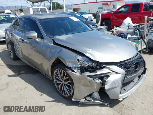 2015 Lexus IS 250 with VIN JTHBF1D2XF5077994, listed as a IAAI auction lot 41905643 with 86,977 mi miles and . Bid and sale history available at carsss.com. Image 1.