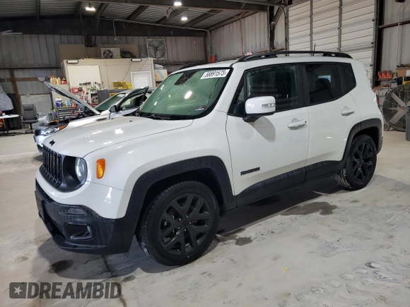 2018 Jeep Renegade Altitude with VIN ZACCJABB0JPH86196, listed as a Copart auction lot 58891575 with Not provided miles and Salvage title. Bid and sale history available at DreamBid. Image 1.