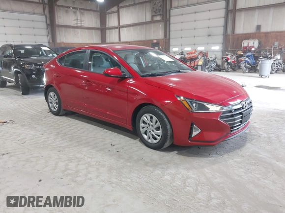 2020 Hyundai Elantra SE with VIN 5NPD74LF6LH619830, listed as a IAAI auction lot 41982787 with 36,288 mi miles. Bid and sale history available at carsss.com. Image 1.