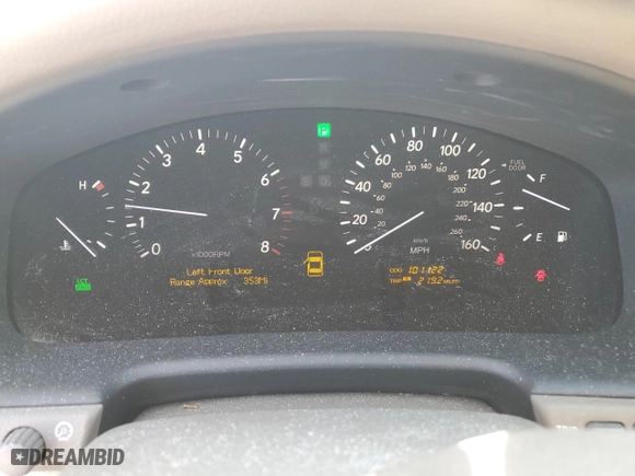 2004 Lexus LS 430 with VIN JTHBN36F940148160, listed as a Copart auction lot 54482395 with 101,122 mi miles and Salvage Title. Bid and sale history available at carsss.com. Image 9.