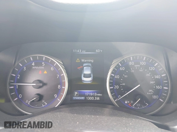 2015 Infiniti Q50 Premium z VIN JN1BV7AR6FM402481, wystawiony jako IAAI lot #41957004 z przebiegiem 171 913 mil mil oraz . Historia ofert i sprzedaży dostępna na DreamBid. Obrazek 7.