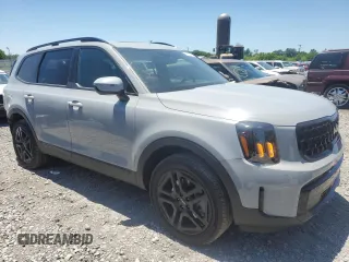 2024 Kia Telluride EX X-Line with VIN 5XYP3DGC1RG540896, listed as a Copart auction lot 57520235 with 12,097 mi miles and Salvage title. Bid and sale history available at DreamBid. Image 4.