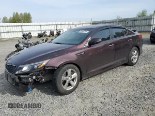 2015 Kia Optima LX with VIN 5XXGM4A72FG352039, listed as a Copart auction lot 54648345 with 126,898 mi miles and Salvage Title. Bid and sale history available at carsss.com. Image 1.