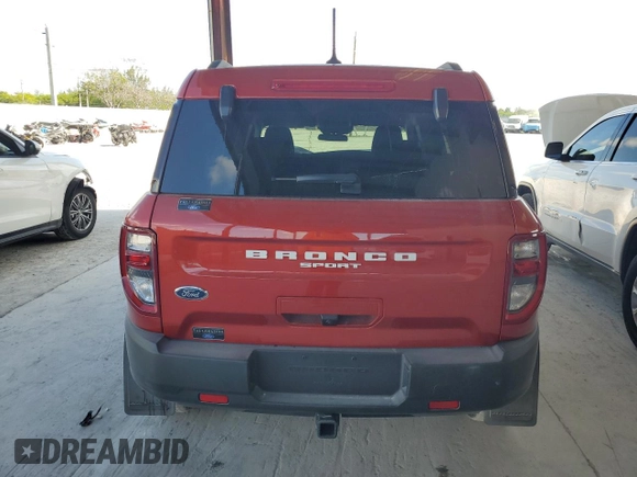2024 Ford Bronco Sport Big Bend with VIN 3FMCR9B62RRF56148, listed as a Copart auction lot 57823095 with 2,154 mi miles and Salvage title. Bid and sale history available at DreamBid. Image 6.