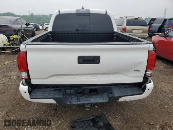 2017 Toyota Tacoma SR5 with VIN 3TMCZ5AN7HM105170, listed as a Copart auction lot 57628685 with 52,654 mi miles and Salvage title. Bid and sale history available at DreamBid. Image 6.