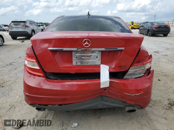 2009 Mercedes-Benz C 300 Sport with VIN WDDGF81X39F225004, listed as a Copart auction lot 60512695 with 116,907 mi miles and Salvage title. Bid and sale history available at DreamBid. Image 6.