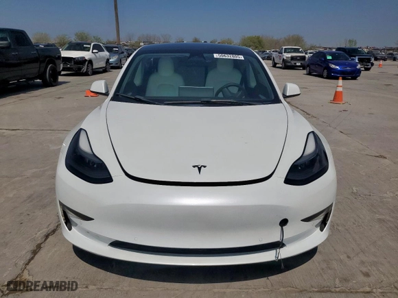 2022 Tesla Model 3 with VIN 5YJ3E1EA8NF348918, listed as a Copart auction lot 50632805 with NaN miles and Salvage Title. Bid and sale history available at carsss.com. Image 5.