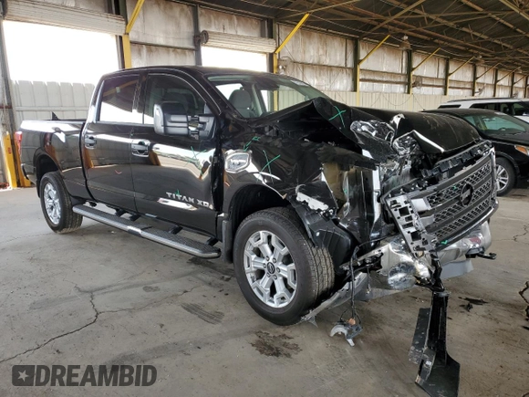 2024 Nissan Titan SV with VIN 1N6AA1FB4RN118307, listed as a Copart auction lot 51018655 with 445 mi miles and Salvage title. Bid and sale history available at DreamBid. Image 4.
