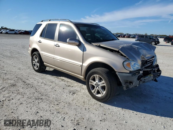 2002 Mercedes-Benz M-Class with VIN 4JGAB75E82A337603, listed as a Copart auction lot 44125814 with 206,577 mi miles and Non Repairable. Bid and sale history available at carsss.com. Image 4.