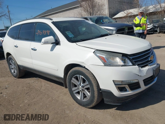 2015 Chevrolet Traverse LT with VIN 1GNKRGKD1FJ170059, listed as a IAAI auction lot 41904848 with 212,099 mi miles. Bid and sale history available at carsss.com. Image 1.