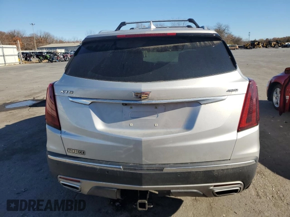 2020 Cadillac XT5 Premium Luxury FWD with VIN 1GYKNCRS4LZ228450, listed as a Copart auction lot 80534104 with Not provided miles and Salvage title. Bid and sale history available at DreamBid. Image 6.