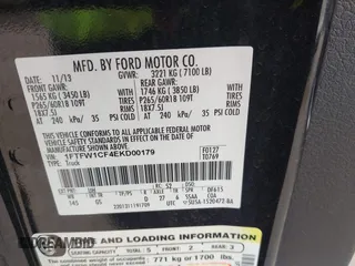 2014 Ford F-150 XL with VIN 1FTFW1CF4EKD00179, listed as a IAAI auction lot 42133580 with 100,826 mi miles and . Bid and sale history available at DreamBid. Image 9.