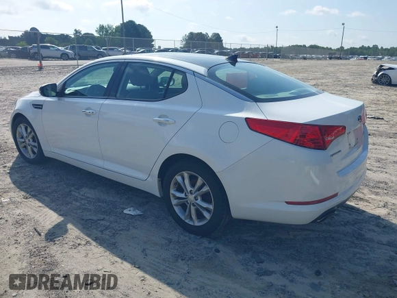 2013 Kia Optima EX with VIN 5XXGN4A79DG105157, listed as a IAAI auction lot 42496945 with 119,000 mi miles and . Bid and sale history available at DreamBid. Image 3.