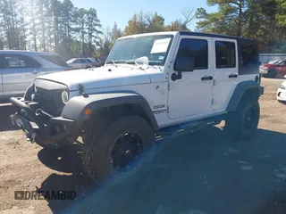 2017 Jeep Wrangler Unlimited Sport with VIN 1C4BJWDG4HL502861, listed as a IAAI auction lot 40895010 with 62,970 mi miles. Bid and sale history available at carsss.com. Image 2.