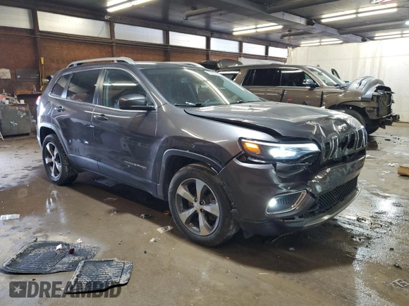 2019 Jeep Cherokee Limited with VIN 1C4PJMDX4KD430460, listed as a Copart auction lot 59853455 with 71,773 mi miles and Salvage title. Bid and sale history available at DreamBid. Image 4.