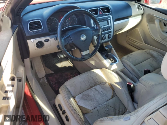 2007 Volkswagen Eos 2.0T with VIN WVWDA71F07V019803, listed as a Copart auction lot 85812454 with 88,150 mi miles and Salvage Title. Bid and sale history available at DreamBid. Image 8.