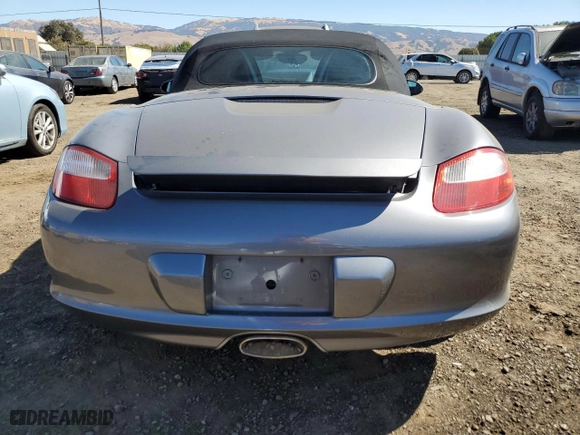 2005 Porsche Boxster with VIN WP0CA29805S710462, listed as a Copart auction lot 71631854 with 62,783 mi miles and Salvage Title. Bid and sale history available at carsss.com. Image 6.