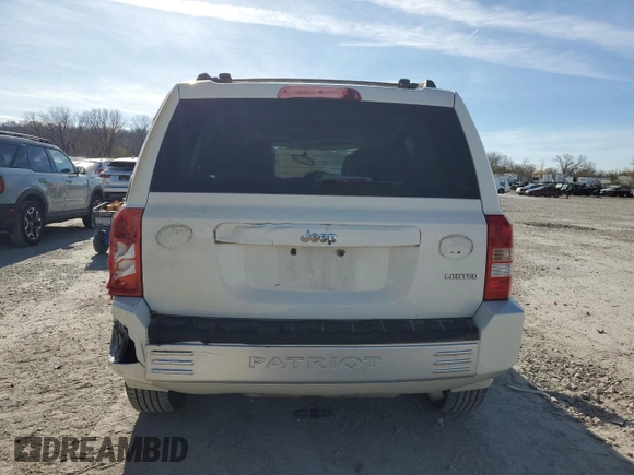 2007 Jeep Patriot Limited with VIN 1J8FT48W57D265753, listed as a Copart auction lot 80858164 with Not provided miles and Salvage title. Bid and sale history available at DreamBid. Image 6.