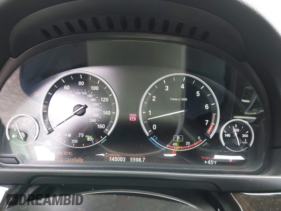 2014 BMW 5 Series 535i with VIN WBA5B1C59ED481781, listed as a IAAI auction lot 41486531 with 145,003 mi miles. Bid and sale history available at carsss.com. Image 7.