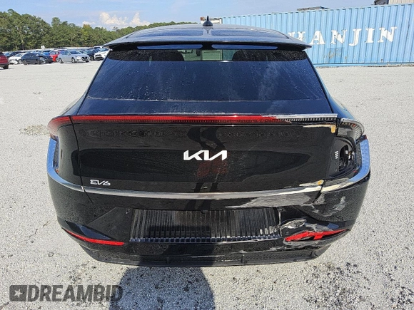 2024 Kia EV6 Wind with VIN KNDC34LA9R5193782, listed as a Copart auction lot 74361964 with 8,988 mi miles and Salvage Title. Bid and sale history available at carsss.com. Image 6.