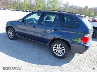 2005 BMW X5 3.0i with VIN 5UXFA13505LY15694, listed as a IAAI auction lot 42051677 with 104,559 mi miles. Bid and sale history available at carsss.com. Image 3.