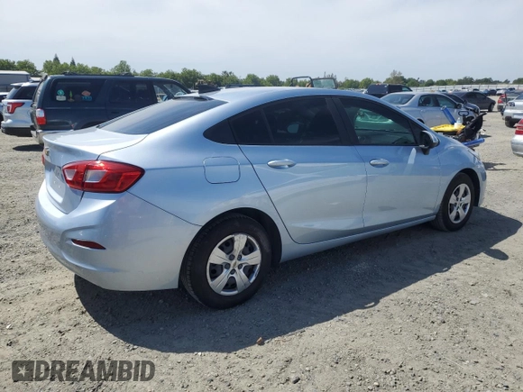 2018 Chevrolet Cruze LS with VIN 1G1BC5SM6J7227319, listed as a Copart auction lot 55156295 with 93,170 mi miles and Salvage Title. Bid and sale history available at DreamBid. Image 3.