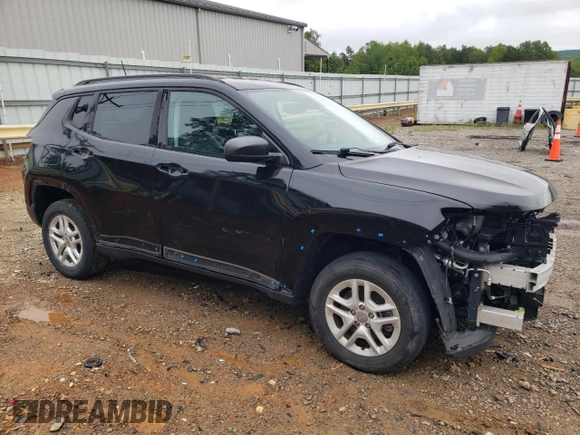 2017 Jeep Compass Sport z VIN 3C4NJDAB8HT647349, wystawiony jako Copart lot #56523595 z przebiegiem 86 728 mil mil oraz Szkoda całkowita • Salvage title. Historia ofert i sprzedaży dostępna na DreamBid. Obrazek 4.