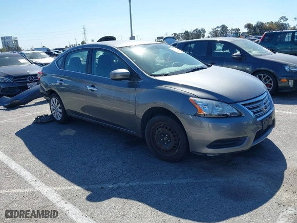 2015 Nissan Sentra S with VIN 3N1AB7AP3FY303648, listed as a IAAI auction lot 41707507 with 120,880 mi miles. Bid and sale history available at carsss.com. Image 1.
