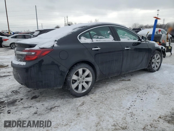 2014 Buick Regal Premium I with VIN 2G4GP5EX5E9242613, listed as a Copart auction lot 45985485 with 130,107 mi miles and Clean Title. Bid and sale history available at DreamBid. Image 3.
