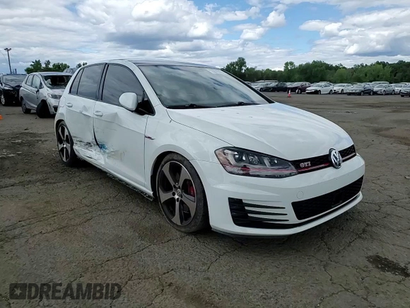 2017 Volkswagen Golf GTI S with VIN 3VW447AU2HM006775, listed as a Copart auction lot 58157214 with 48,713 mi miles and Salvage Title. Bid and sale history available at carsss.com. Image 10.