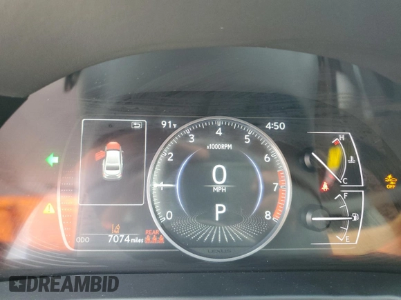 2024 Lexus ES 350 с VIN 58ADZ1B19RU175330, выставлен на аукционе Copart как лот 60125655 с пробегом 7 074 миль миль и Списание • Salvage title. История ставок и продаж доступна на DreamBid. Изображение 9.