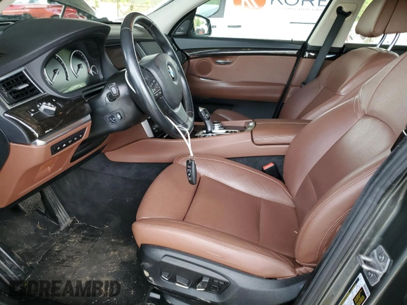 2015 BMW 5 Series 535i Gran Turismo xDrive with VIN WBA5M4C52FD186390, listed as a Copart auction lot 64418354 with 81,058 mi miles and Salvage title. Bid and sale history available at DreamBid. Image 7.