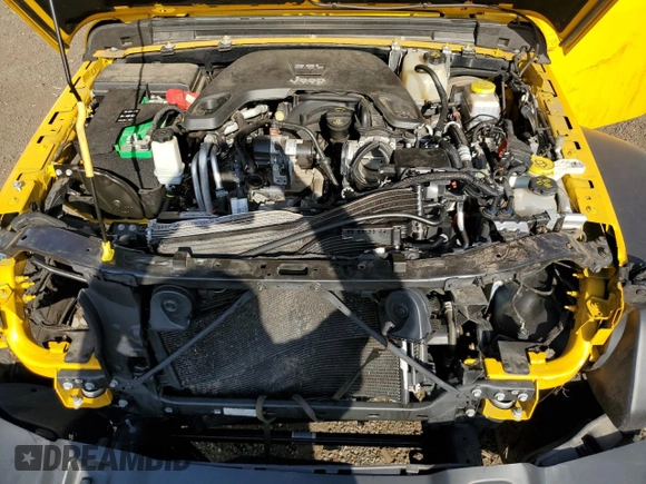 2021 Jeep Wrangler Willys z VIN 1C4HJXAG6MW731023, wystawiony jako Copart lot #68871324 z przebiegiem Nie podano mil oraz Nie do naprawy • Non repairable. Historia ofert i sprzedaży dostępna na DreamBid. Obrazek 12.