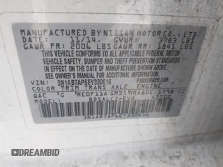 2014 Nissan Sentra SV with VIN 3N1AB7AP6EY330616, listed as a IAAI auction lot 42646397 with 149,784 mi miles and . Bid and sale history available at DreamBid. Image 9.