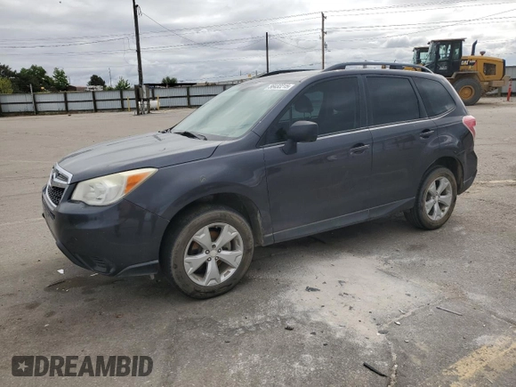 2015 Subaru Forester 2.5i with VIN JF2SJABC2FH470349, listed as a Copart auction lot 56432215 with 213,412 mi miles and Salvage title. Bid and sale history available at DreamBid. Image 1.