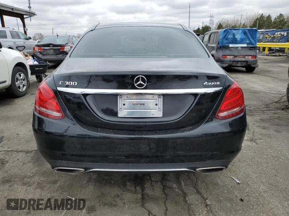 2015 Mercedes-Benz C-Class C 300 Luxury with VIN 55SWF4KB0FU005240, listed as a Copart auction lot 48410415 with 89,705 mi miles and Salvage Title. Bid and sale history available at carsss.com. Image 6.
