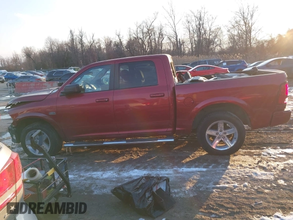 2012 Ram 1500 Sport with VIN 1C6RD7MT1CS225018, listed as a IAAI auction lot 41418493 with 141,526 mi miles. Bid and sale history available at carsss.com. Image 15.