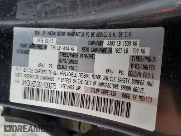2016 Scion iA with VIN 3MYDLBZV3GY109976, listed as a Copart auction lot 49186635 with 79,813 mi miles and Salvage Title. Bid and sale history available at DreamBid. Image 14.