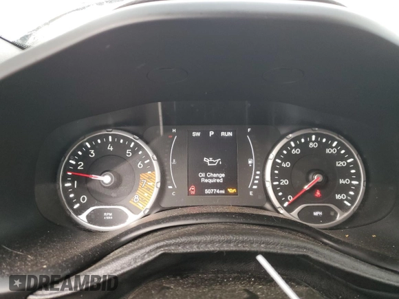 2020 Jeep Renegade Sport with VIN ZACNJBAB8LPL60580, listed as a Copart auction lot 52640975 with 50,774 mi miles and Clean title. Bid and sale history available at DreamBid. Image 9.