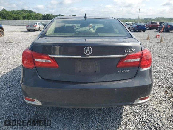 2014 Acura RLX Advance Pkg with VIN JH4KC1F92EC004325, listed as a Copart auction lot 57860314 with 221,784 mi miles and Salvage Title. Bid and sale history available at carsss.com. Image 6.