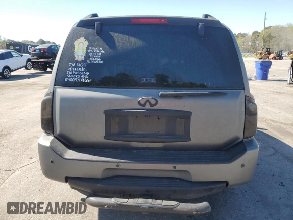 2006 Infiniti QX56 with VIN 5N3AA08C86N806828, listed as a Copart auction lot 50319815 with 175,292 mi miles and Salvage title. Bid and sale history available at DreamBid. Image 6.