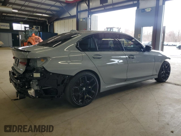 2025 BMW 3 Series M340i xDrive with VIN 3MW69FT03S8E94648, listed as a Copart auction lot 48561965 with 6,093 mi miles and Salvage Title. Bid and sale history available at carsss.com. Image 3.