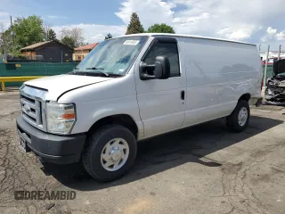 2014 Ford Econoline Cargo Commercial with VIN 1FTNE2EW3EDA33705, listed as a Copart auction lot 60919935 with 174,371 mi miles and Salvage title. Bid and sale history available at DreamBid. Image 1.