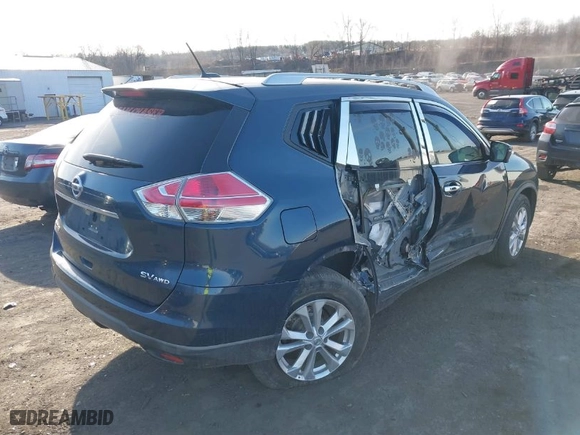2016 Nissan Rogue SV with VIN KNMAT2MV9GP662786, listed as a IAAI auction lot 41747174 with 142,890 mi miles. Bid and sale history available at carsss.com. Image 4.