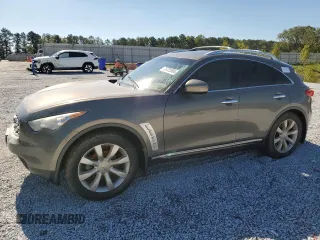 2010 Infiniti FX35 with VIN JN8AS1MW7AM852623, listed as a Copart auction lot 73722804 with 0 mi miles and Salvage Title. Bid and sale history available at carsss.com. Image 1.
